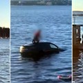 Heroji bez uniforme: Posetioci plutajuće saune pomogli putnicima kojima je automobil upao u vodu: Na sebi imali samo peškire…