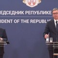 "Želimo da uspostavimo ugovor o slobodnoj trgovini" Predsednici Vučić i Hercog se obratili medijima (video)