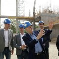 Ministar Gajić posetio gradilište Nacionalnog odbojkaškog trenažnog centra