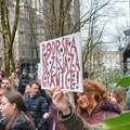 Više stotina na skupu u Ljubljani, policija obezbeđivala Ambasadu Srbije (FOTO)