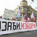 Studenti na protestu u Beogradu zatražili hitne izbore
