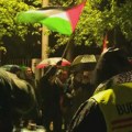 Protestna šetnja do Ambasade Izraela na Dedinju, u znak podrške srpskom studentu sa flotile za Gazu