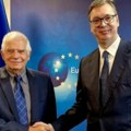 Počeo sastanak Vučića sa Boreljom i Lajčakom: Važni razgovori za Srbiju (Foto)