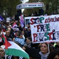 Demonstracije u znak podrške Palestini u više francuskih gradova: Ljudi na ulicama Pariza, Liona, Rena, Nanta