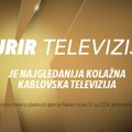 Kurir televizija treći dan zaredom najgledanija kolažna kablovska televizija u Srbiji