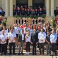 Ambasada SAD ugostila mlade vaterpolistkinje i vaterpoliste Srbije, Amerike i Partizana