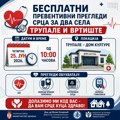 Nova akcija besplatnih preventivnih pregleda srca. Na red došli meštani Trupala i Vrtišta