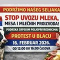 Pokret juga Srbije pruža podršku protestu poljoprivrednicima