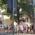 Građani Smedereva i Velike Plane, koji pešače na sutrašnji skup SNS ispred Skupštine, stigli u Kaluđericu