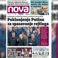„Nova“ piše: „Poklonjenje Putinu za spasavanje rejtinga“