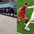 Ogromni redovi ispred Marakane: Čeka se i po 14 sati za kartu za meč Srbija - Engleska