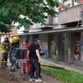 Prvi snimci sa lica mesta: Muškarac pao sa drugog sprata zgrade u Zemunu, u toku akcija spasavanja