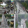 Na ulicama Beograda potpuni kolaps! "Mili" se i na mostovima, kiša paralisala saobraćaj