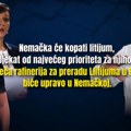 Ana Brnabić razmontirala laži opozicije: Nemačka ne samo da će iskopavati i koristiti svoj litijum, već će imati i…