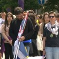 "Marš na Drinu" u Loznici, maratonci nastavljaju put ka Briselu iz Strazbura