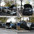 Prve fotografije zapaljenih automobila na Dedinju! Jedan pripada direktoru "Jute" - ostali samo delovi!