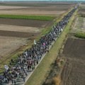 (FOTO/VIDEO) Snimak iz drona pokazuje koliko ljudi je na putu ka Novom Sadu