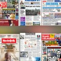 Naslovne strane sutrašnjih novina: Prelistavanje štampe za četvrtak, 6. avgust 2026. godine