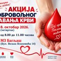 Akcija dobrovoljnog davanja krvi 8. oktobar
