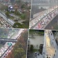 Pljusak dodatno usporio Saobraćaj: Kolaps na ulicama Beograda, vozila na auto-putu mile! Haos i u Svetogorskoj