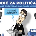 Ponašanje Sotirovski prema novinarima prvi primer „kako ne treba“ u Vodiču za političare