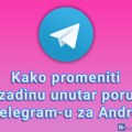 Kako promeniti pozadinu unutar poruka u Telegram-u za Android