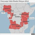 Udoh Ebaide Džoj putuje motorom sama po Africi