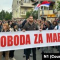 Ispred Centralnog zatvora u Beogradu skup podrške profesorki Mariji Vasić