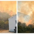 Snimak požara u Buljarici iz vazduha: Dramatični snimci - vatra se približila kućama (video)