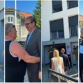 (Video) Predsednik Srbije pozvao meštane i komšije na druženje u obnovljenoj porodičnoj kući! Vučić stigao u Čipuljić kod…