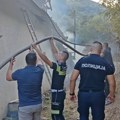 Požar na konaku manastira Svetog Ilije u Kacapunu kod Vladičinog Hana