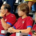 Podrška "orlovima": Aleksandar Vulin u društvu sinova prati meč Srbija - Andora u Leskovcu
