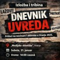 Izložba i tribina „Dnevnik uvreda“ u subotu u Vranju