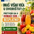 Bašta u boci: Besplatna prerada voća za domaćinstva u Nišu