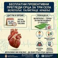 Besplatni preventivni pregledi srca za meštane tri sela