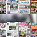 Naslovne strane sutrašnjih novina: Prelistavanje štampe za četvrtak, 26. jun 2025. godine