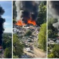 (Video) Vatra guta čitavo naselje! Požar na Čukaričkoj padini, vatrogasci stigli na teren.