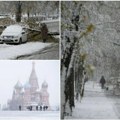 Zabelela se Moskva! Neverovatni prizori ruskog proleća Praćen jakim vetrom, sneg padao skoro 24 sata!