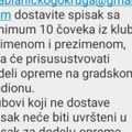 Zavetnici: Fudbalski klubovi moraju da dostave spiskove fudbalera za doček Vučića