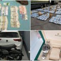 FOTO Skupoceni automobili, satovi, novac… Policija objavila šta je sve zaplenjeno kriminalnoj grupi osumnjičenoj za šverc…