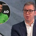 Aleksandar Vučić: "Šta za koga navijam? Pa za Novaka Đokovića"