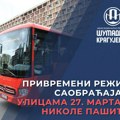 Privremena izmena režima saobraćaja u ulicama 27. marta i Nikole Pašića