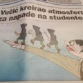 FOTO: Na naslovnici Danasa Vučić kao Hitler - usledile reakcije Vučevića, Dačića...