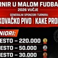 Vučje domaćin „Velikog turnira u malom fudbalu 2026“, bogat nagradni fond