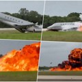 Jeziv snimak eksplozije aviona! Piloti proglasili vanredno stanje, pa nestali u džinovskoj buktinji, crna pečurka progutala…