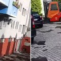 Strašan snimak! Oluja obrušila krov zgrade u Smederevu! Kao da je tornado prošao: svuda lom i oštećena vozila