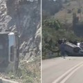 Vozila završila na krovu: Žestok sudar kod Užica, ima povređenih (Video)