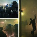 (Foto, video) Haos u Milanu! Sukobi na protestu protiv ZOI: Policija koristila vodene topove i suzavac