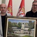 Vučić: Knežević mi u ime Srba sa Cetinja doneo na poklon sliku Cetinjskog manastira