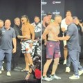 Umalo tuča pred UFC spektakl u Beogradu: Vlasto napravio haos na merenju, sklanjali ga od Amerikanca